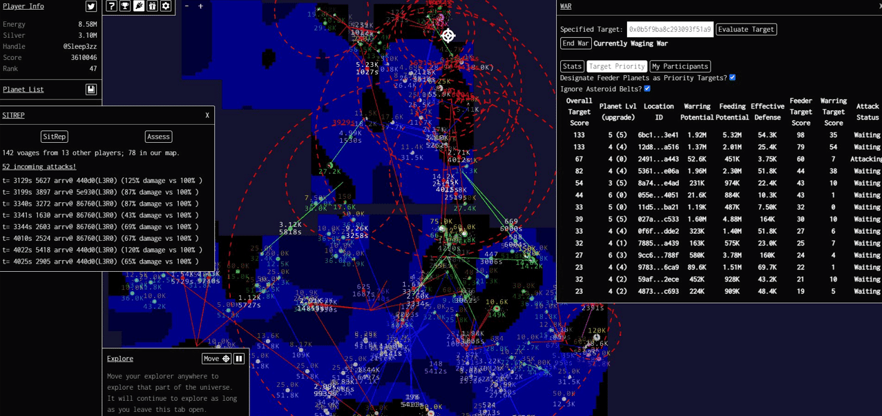 Dark Forest is a decentralized MMO space-conquest game built on zkSNARK, a powerful cryptographic tool.